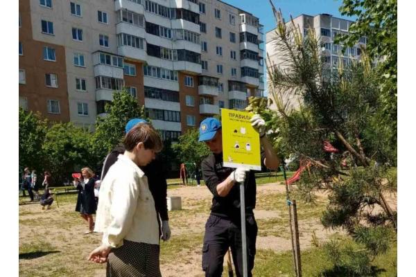 В Первомайском районе обустроили детскую площадку к Международному дню защиты детей