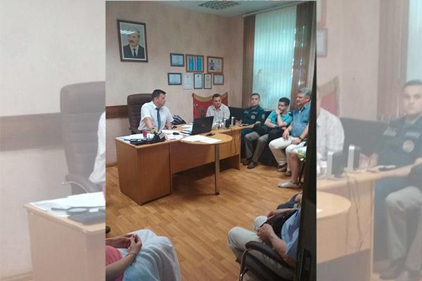Первый заместитель главы администрации Первомайского района Дмитрий Тадеушевич Шашок провел встречу с населением