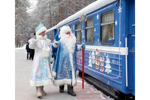 «Новогодний экспресс» Детской железной дороги на каникулах перевез более 7 тыс. пассажиров
