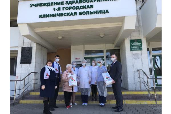 Медучреждения Первомайского района получили благотворительную помощь от общественной организации «Белая Русь»